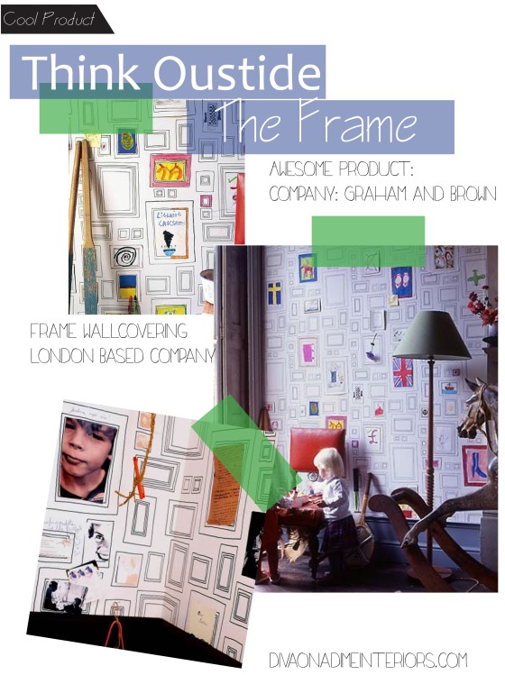 frame wallcovering graham and brown diva on a dime interiors marissa iacovoni